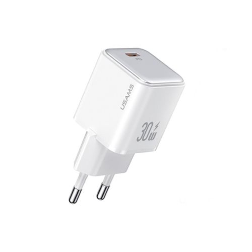 Cargador Pared Ficha Puerto Usb-C Carga Rapida 30w Usams - Color Variante Blanco — Atrix