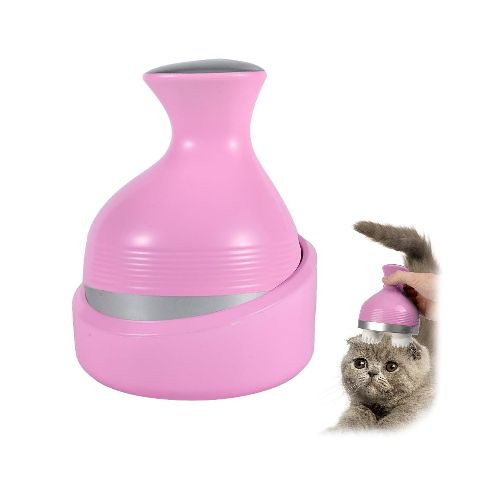 Masajeador Recargable USB Gatos Perros Regulable Con Base - Color Variante Rosa — Atrix