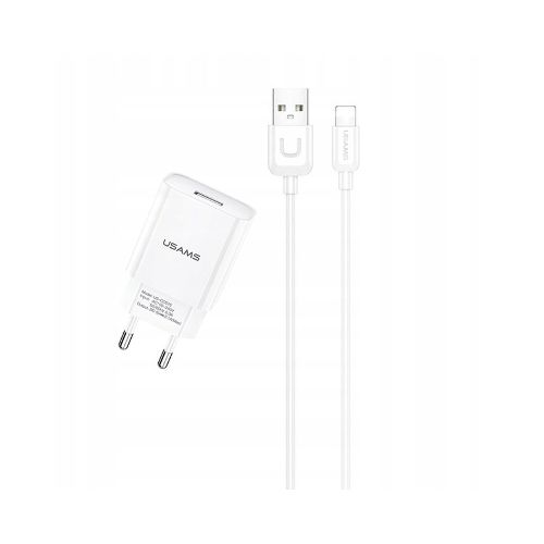 Cargador De Pared Usams USB Lightning 2,1A Cable Calidad — Atrix