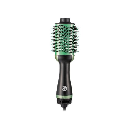 Cepillo Alisador Secador Modelador AntiFrizz Brushing 2000w - Variante Color Verde  Goldtech