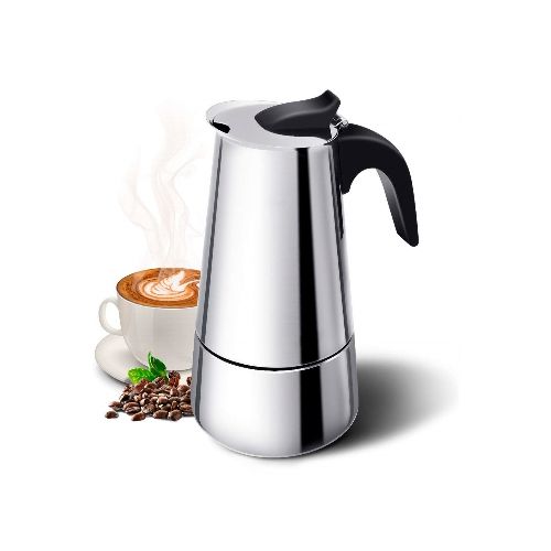 Cafetera Italiana Para 6 Tazas Aluminio Cafe Desayuno — Atrix