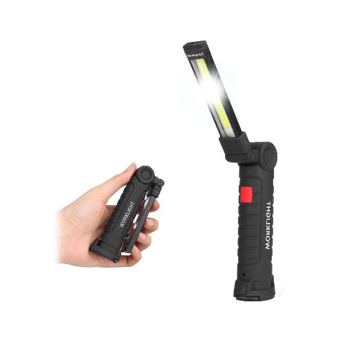 Linterna Portatil Recargable Base Magnetica Led Plegable — Atrix