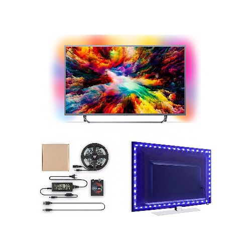 Cinta Tira Luces Led Rgb 4 Metros Ambilight Monitor Tv Y + — Atrix