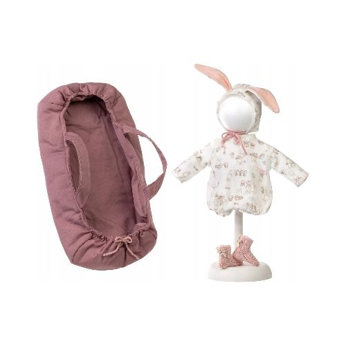 Set Ropa Muñeca Llorens 35cm Conejo Pijama Transportadora - Variante Modelo Vestido — Atrix