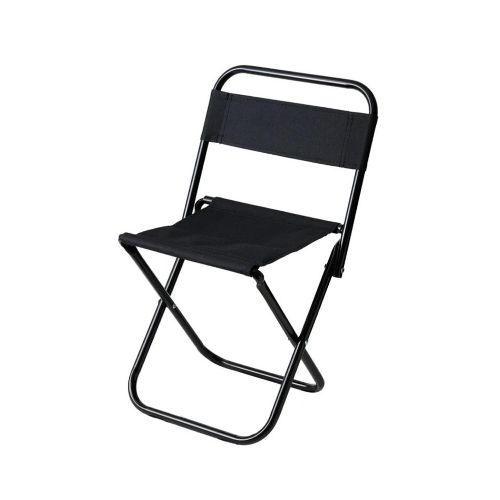 Silla Plegable De Playa Infantil Camping Metal Resistente - Variante Color Negro — Atrix