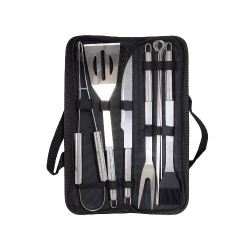 Set Asador Juego Parrillero 6 Piezas Con Estuche Calidad — Atrix