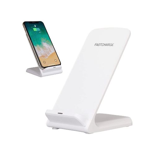 Cargador Inalambrico Qi Base Dock Carga Rapida 15w Soporte - Color Variante Blanco — Atrix