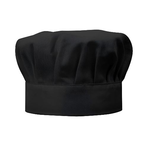 Gorro Chef Cocinero Sombrero Uniforme Unisex Cofia Cocina - Variante Color Negro — Atrix