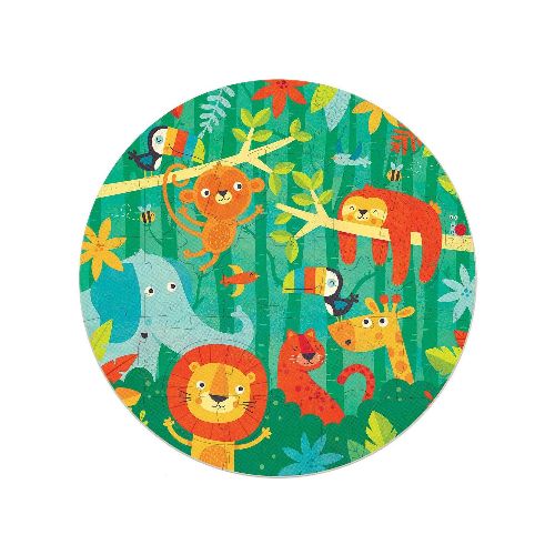 Set Puzzle Circular Animales Mono Educa Rompecabezas Niños — Atrix