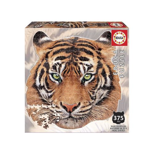 Rompecabeza Educa Puzzle Silueta Cara Tigre 375 Piezas — Atrix