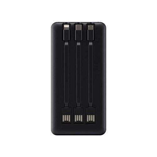 Cargador Powerbank 13000mah Micro Usb Lightning Tipo C - Variante Color Negro — Atrix