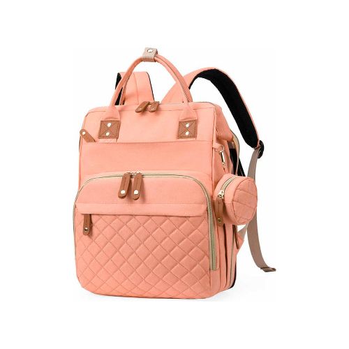 Bolso Maternal Mochila Madre Moderna Impermeable Resistente - variante color SALMON — Atrix