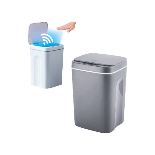 Papelera Cesto Basura Automatica 16l Basurero Sensor - Color Variante Gris — Atrix