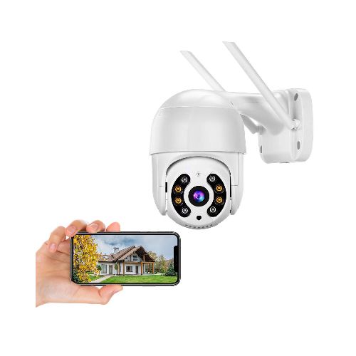 Cámara Wifi Exterior Seguridad Ip Full Hd 1080p Infrarrojo - Color Variante Blanco — Atrix