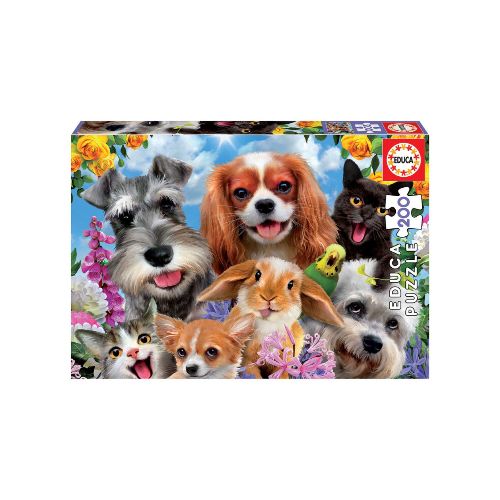 Puzzle Educa Rompecabezas Selfie Mascotas 200 Piezas — Atrix