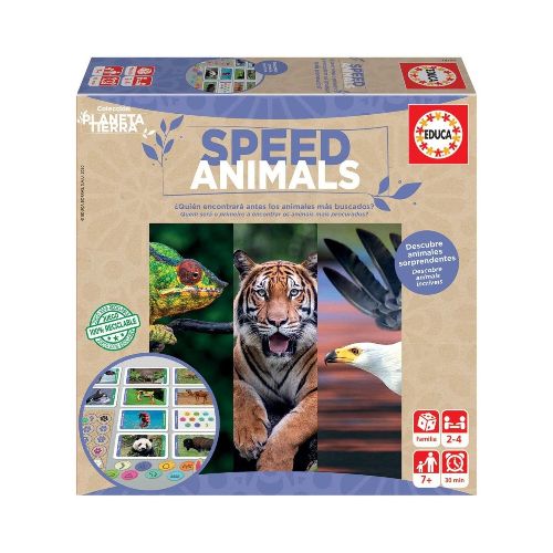 Juego De Mesa Speed Animals Didactico Educa Niño Infantil — Atrix