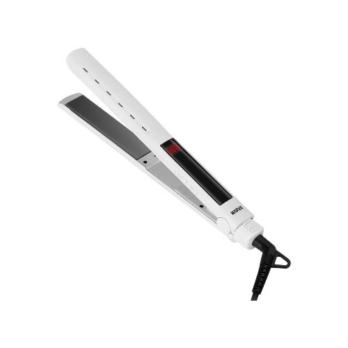 Planchita Pelo Marvo Plancha Alisador Cabello Titanio Led - Variante Color Blanco — Atrix