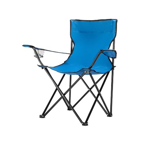 Silla Plegable De Camping Con Portavasos Exteriores Funda - Variante Color Azul — Atrix