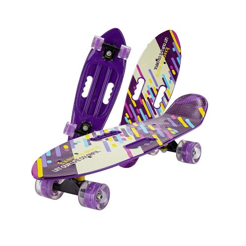 Skate Longboard Patineta Ruedas Siliciona Trucks Aluminio - Color Variante Violeta — Atrix