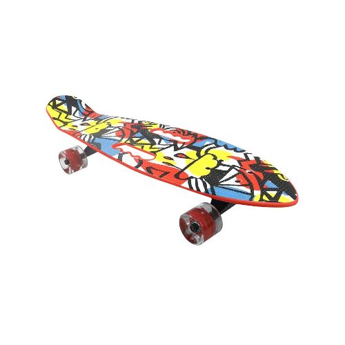 Skate Longboard Patineta Ruedas Siliciona Trucks Aluminio - Color Variante Rojo — Atrix