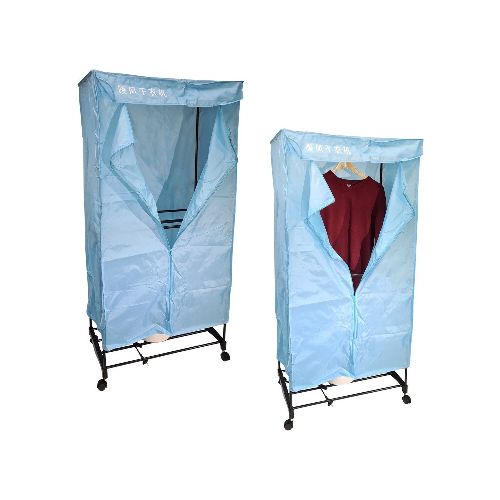 Seca Ropas De Bolsa Secador Colgar Ropa Secarropa 15kg - Variante Color Turquesa Con Ruedas — Atrix