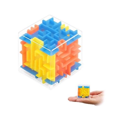 Cubo Magico Laberinto 3D Antiestres Ansiedad Ingenio Puzzle - Color Variante Azul — Atrix