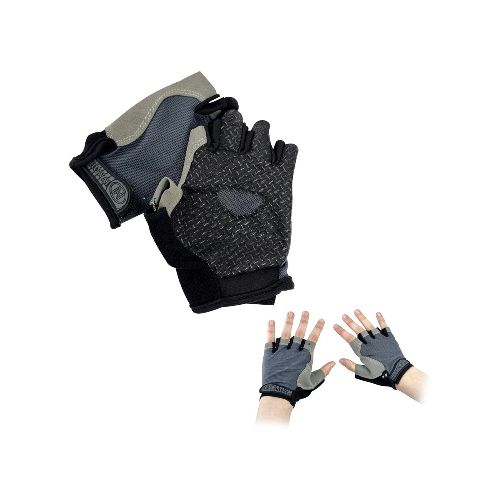 Guantes Gym Crossfit Gimnasio Musculación Pesas Resistente - Variante Color Gris Talle S — Atrix