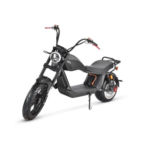 Moto Electrica Gogreen Bobber 2000W 20Ah Aluminio 55 Km/h - Variante Color Negro  GoGreen