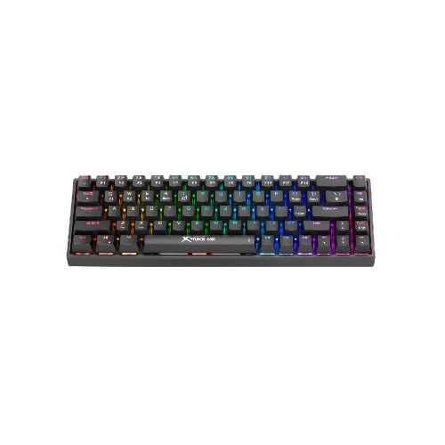 Teclado Gamer Xtrike Me Inalambrico Mecanico RGB Recargable - Variante Color Negro  Xtrike-Me