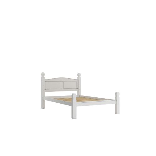 Cama 2 Plazas Madera Maciza Linea Mexicana — Rustico Hogar