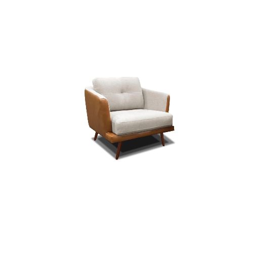 Sillon Poltrona 1 Cuerpo Triunfo - Marron y beige — Rustico Hogar