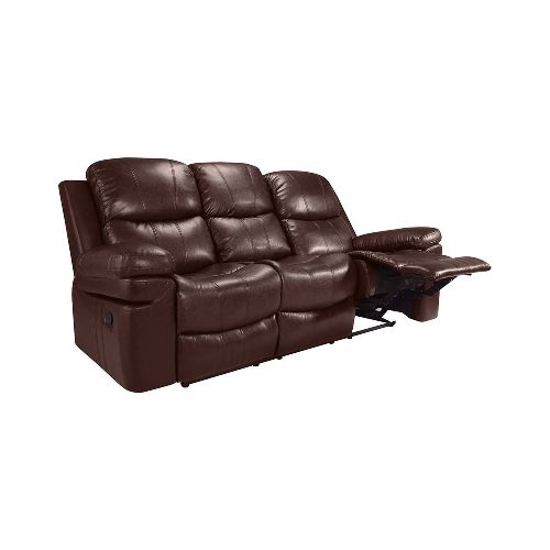 Sillón reclinable 3 cuerpos - Pu MR2138 - Marrón — Rustico Hogar