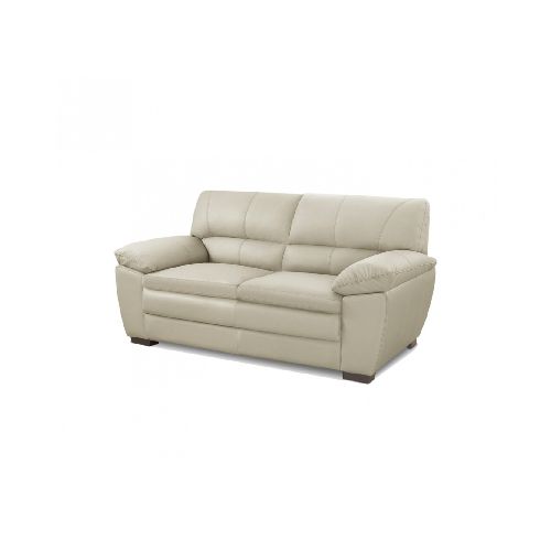 Sillón 100% Cuero - 2 Cuerpos Premium - Arena — Rustico Hogar