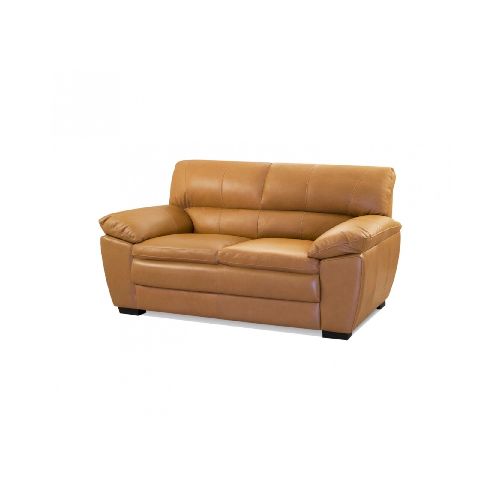 Sillón 100% Cuero - 2 Cuerpos Premium - Camel — Rustico Hogar