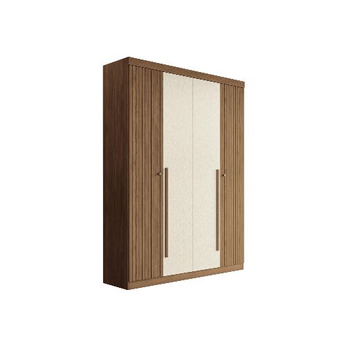 Ropero Buriti 4 Puertas - Linea Fit - Marron/Arena — Rustico Hogar