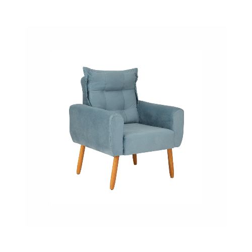 Sofa Sillon Poltrona 1 Cuerpo Dakota - Azul — Rustico Hogar