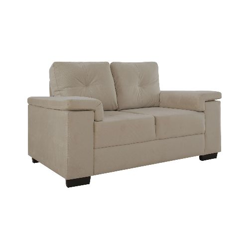 Sillón 2 Cuerpos - Luares Tela - Beige — Rustico Hogar