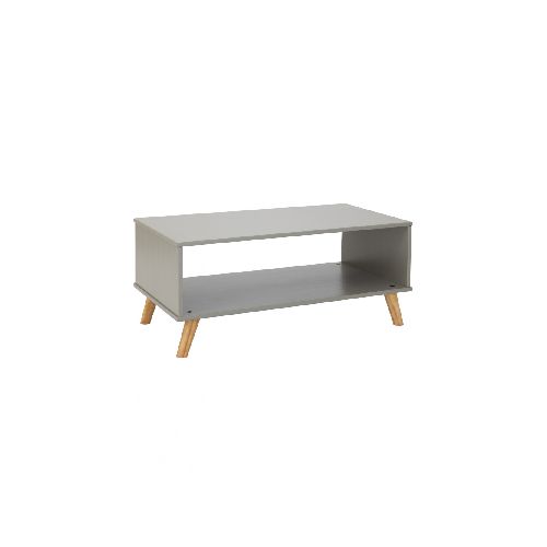 Mesa De Living Madera Maciza - Linea Dublin - Gris — Rustico Hogar