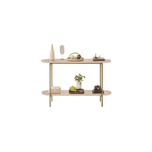 Mesa de arrime en MDF y Metal - Charlote - Blanco — Rustico Hogar