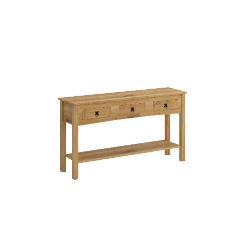 Mesa De Arrime Aparador Madera Maciza Linea Mexicana — Rustico Hogar