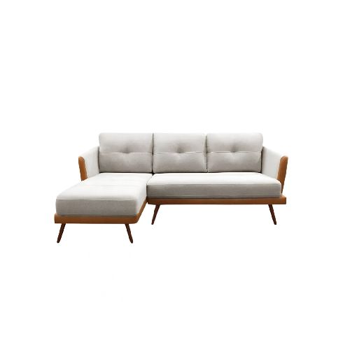 Sofá Con Chaise - Triunfo - 3 Cuerpos Marrón y beige - Chaise — Rustico Hogar