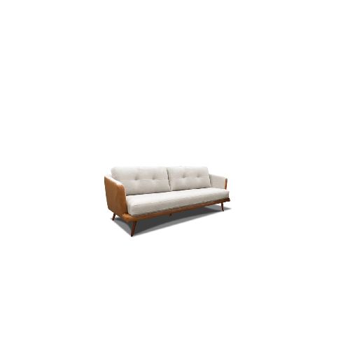 Sillón Sofá Triunfo 3 Cuerpos - Marron y beige — Rustico Hogar