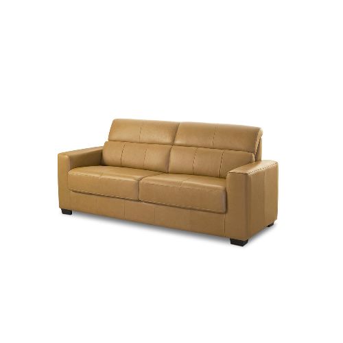 Sillón 100% Cuero - 2 Cuerpos - Sublime - Camel — Rustico Hogar