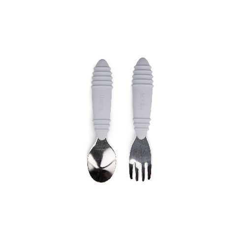 SALE / Alimentación BUMKINS Set Cubiertos Gris