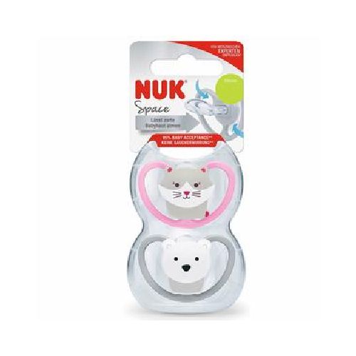 Lactancia / Chupetes y accesorios Nuk Chupete silicona T1 Koala/trigre x2