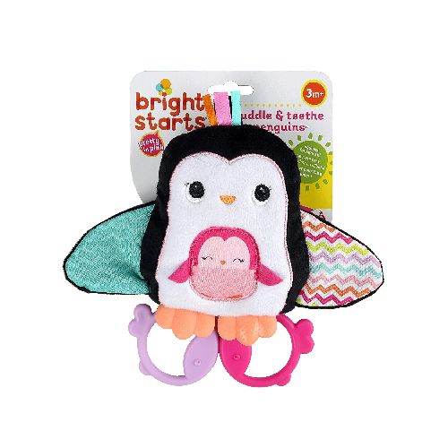 Juguetes / Didácticos BRIGHT STARTS Mordillo Pingüino Teethe & Squeak