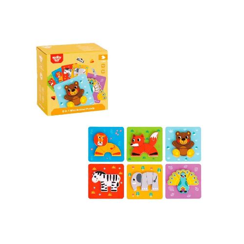 Juguetes / Madera Tooky Toy PUZZLE ANIMALES