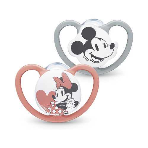 Lactancia / Chupetes y Accesorios Nuk Chupete Space Disney Talle 2 Gris x2