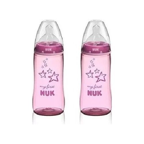 Lactancia Nuk Biberón Rose First Choice x 2 300ml