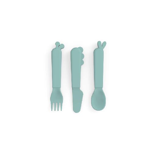 Alimentación / Cubiertos DONE BY DEER Kiddish cutlery set Deer friends Blue